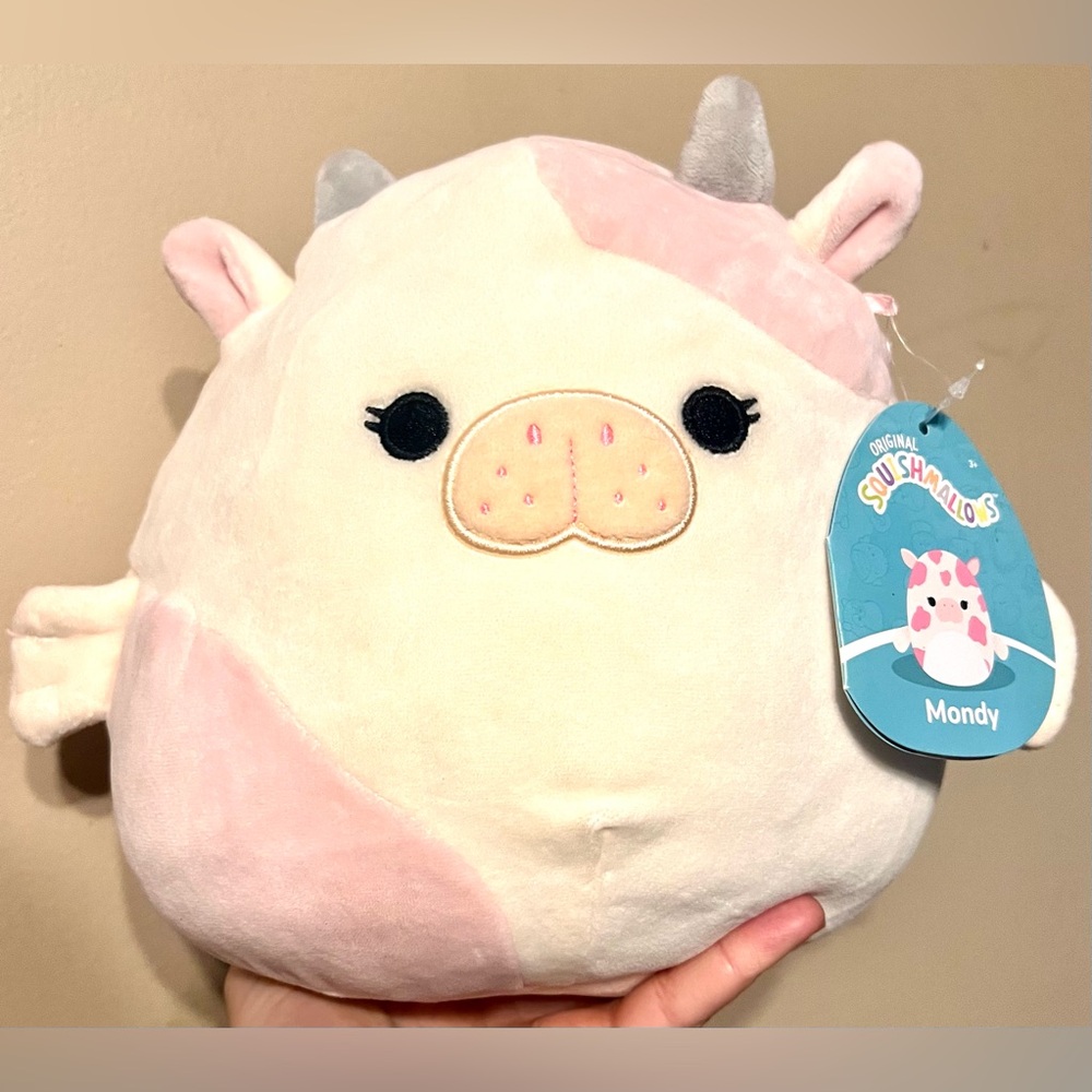 Squishmallows Milia Pink and Cream Plush Seacow